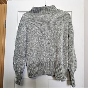 Cynthia Rowley  Ribbed Mock Neck Sweater